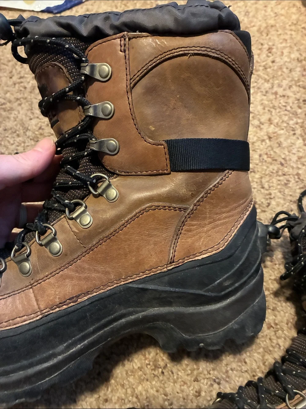 Sorel Brown and Black Men’s Rain & Snow Boots